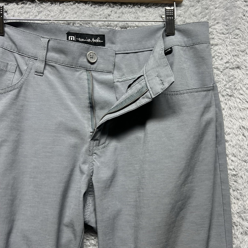 Travis Mathew Open to Close 2.0 Pants Mens 34x29 Heather Gray Performance Golf - Picture 5 of 14